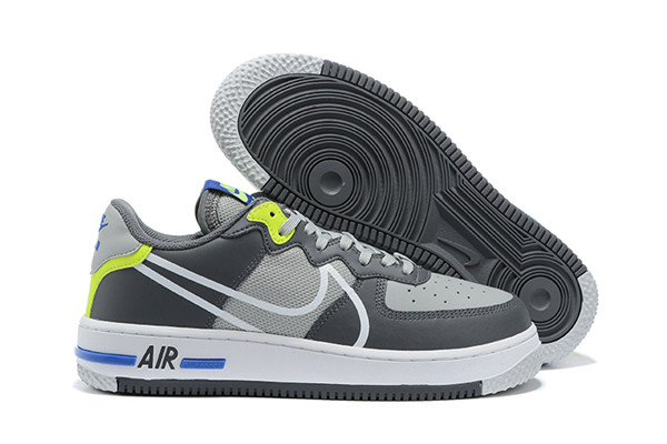 Women's Air Force 1 Low Top Grey Shoes 053 Women's Air Force 1 Low Top Grey Shoes 053